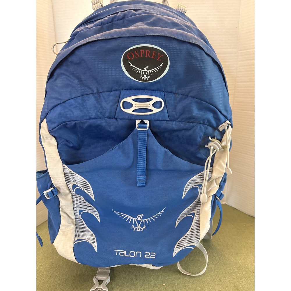 Osprey Talon 22 Hiking Backpack Blue White Daypack S/M 41-51cm